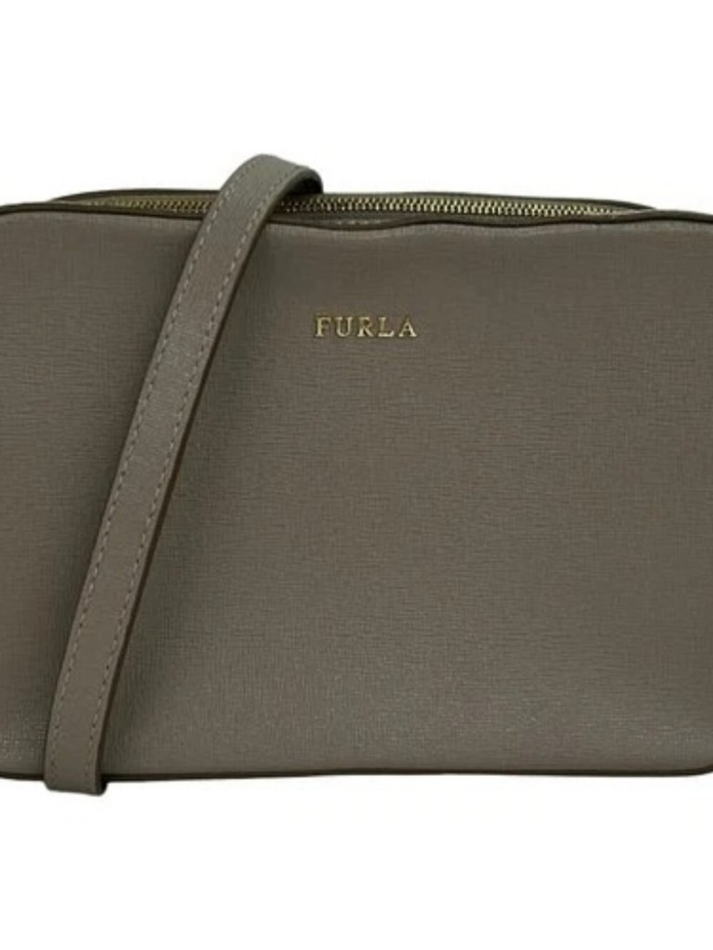 FURLA RiRi Gray Leather Shoulder Bag